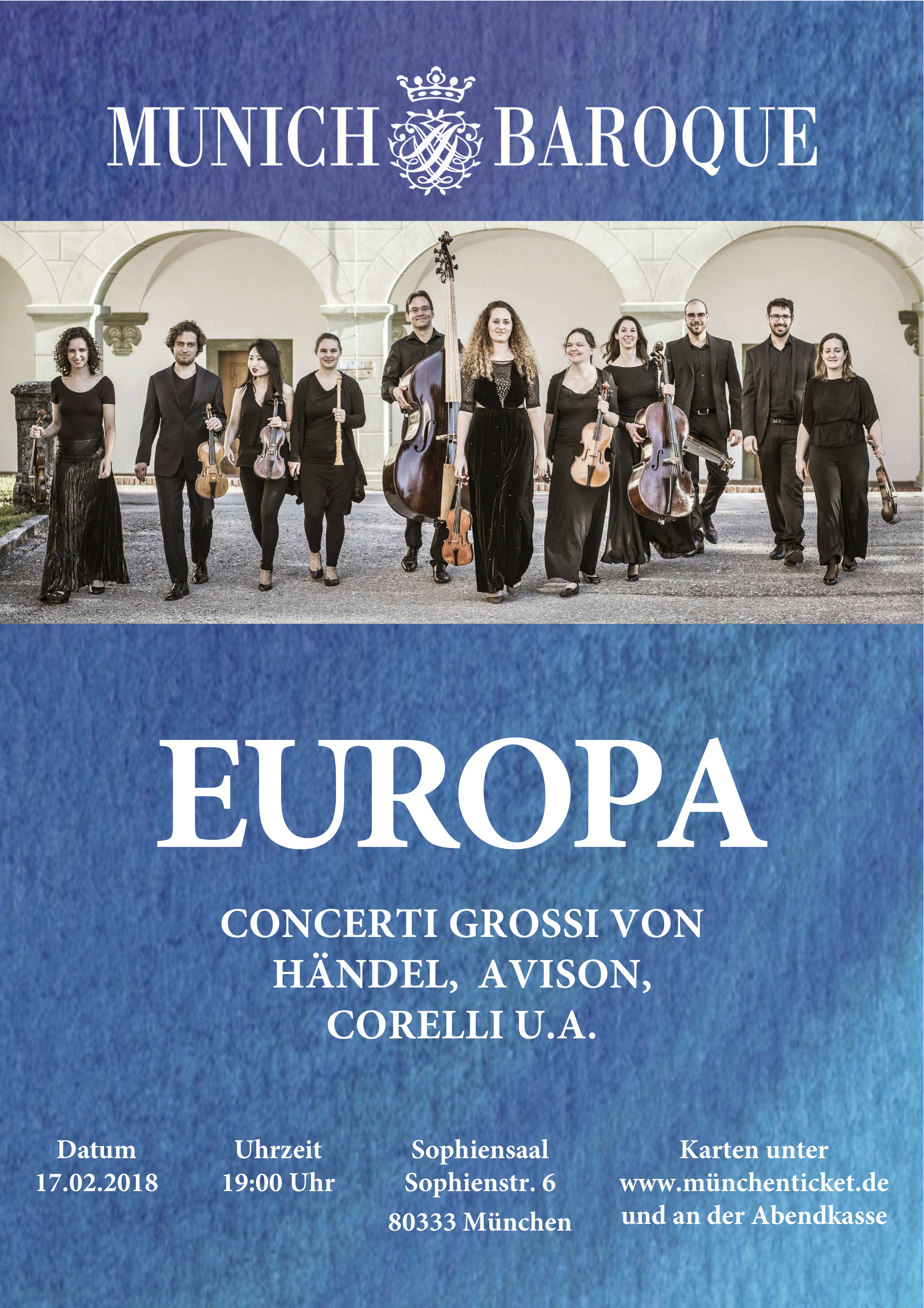 Europa – Concerti grossi von Händel, Avison, Corelli u.A.